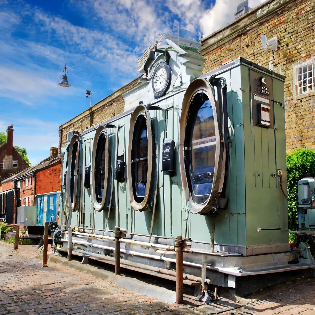 SpeedQueen machine in Village Laundromat