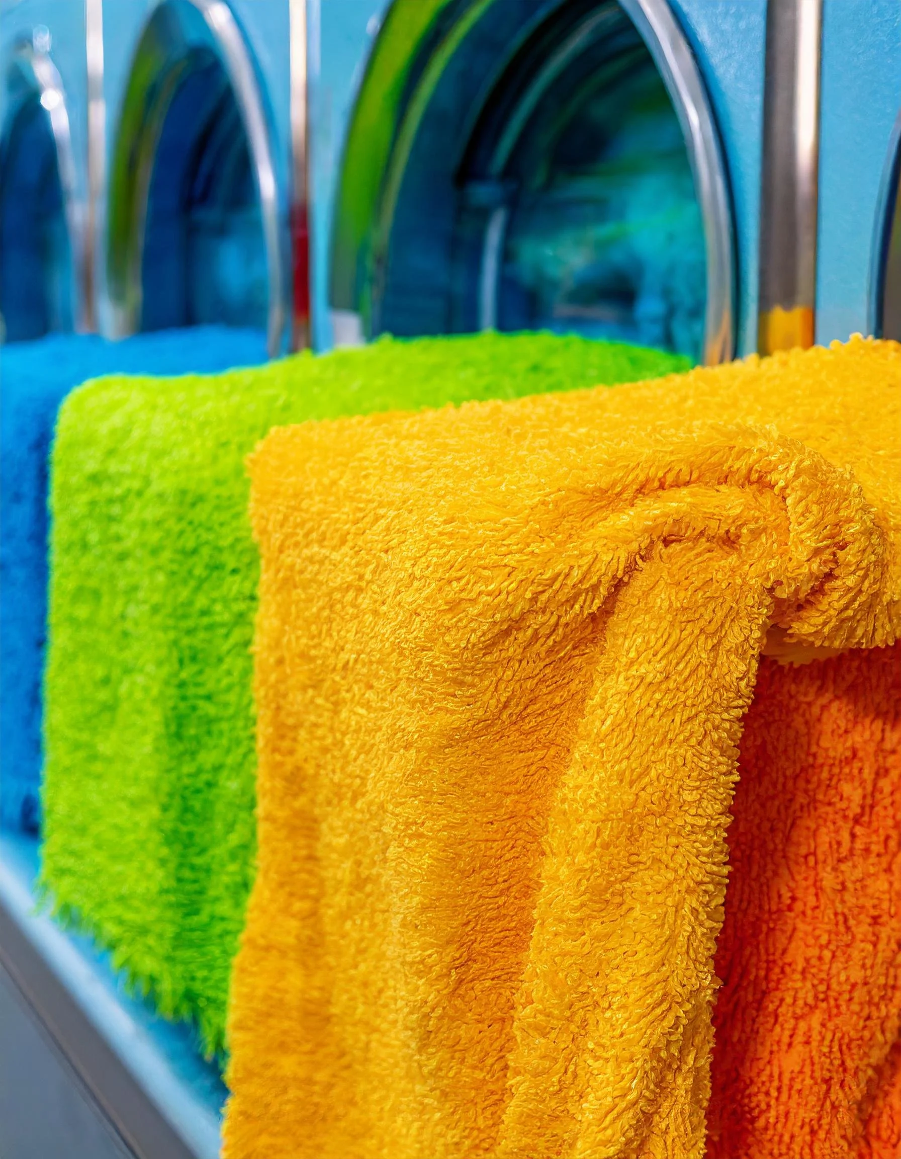 washing a micro-fiber cloth in machine.